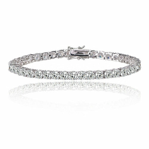 Gold Tennis Bracelet for Women with 1/8 CT White Diamond Cubic